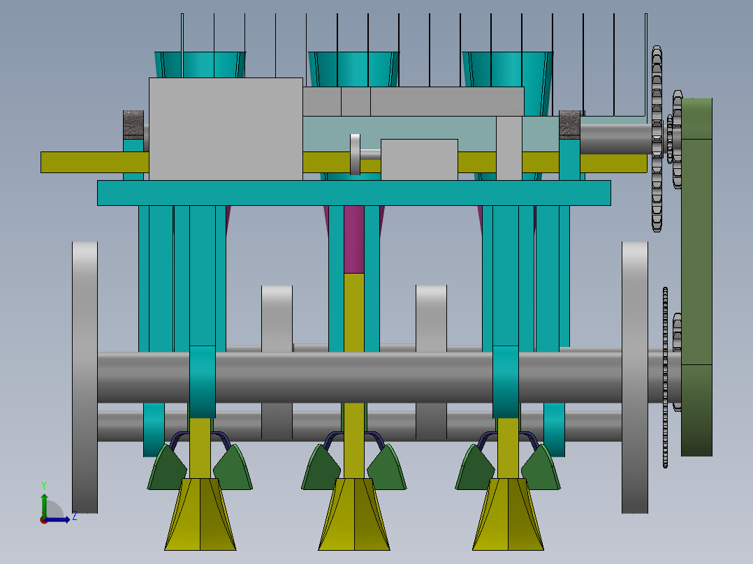 多用种苗移送机设计【含SW三维图】左视图
