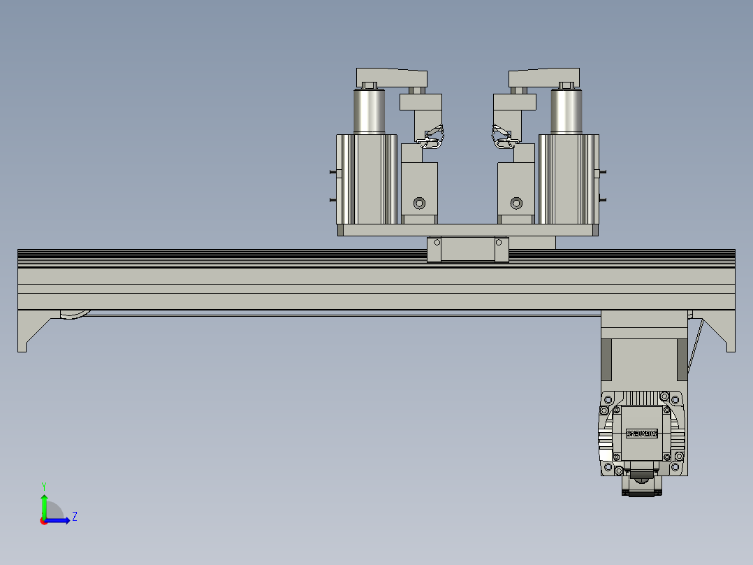 夹具垫铝组装HM1左视图
