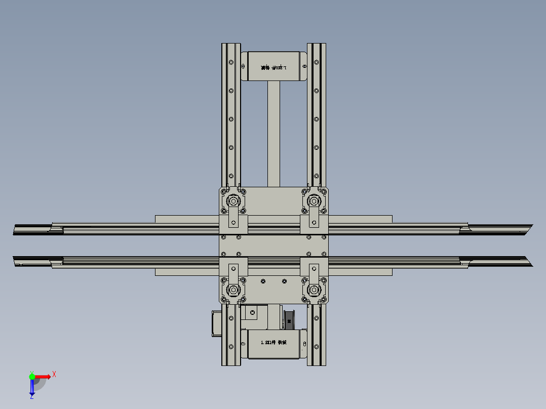 夹具垫铝组装HM1俯视图