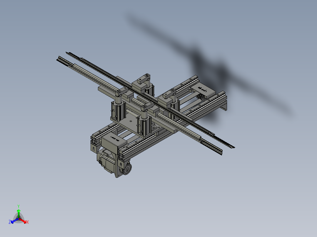 夹具垫铝组装HM1正等轴测图