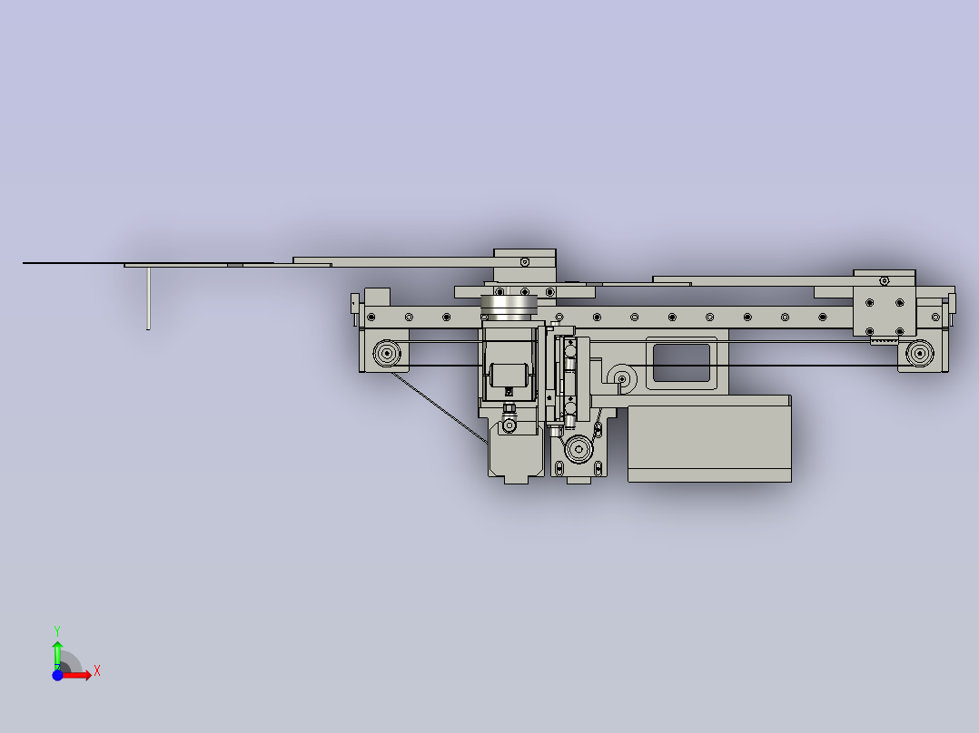 旋转部分组件前视图