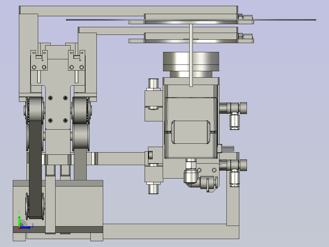 旋转部分组件左视图