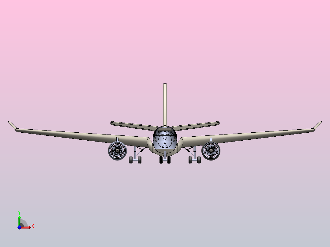 A330-200是一种缩短的远程机型前视图