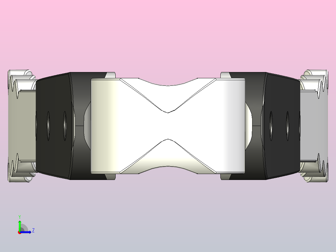 不锈钢塑料柄厨房钳，用于烹饪、烧烤、自助餐和上菜左视图