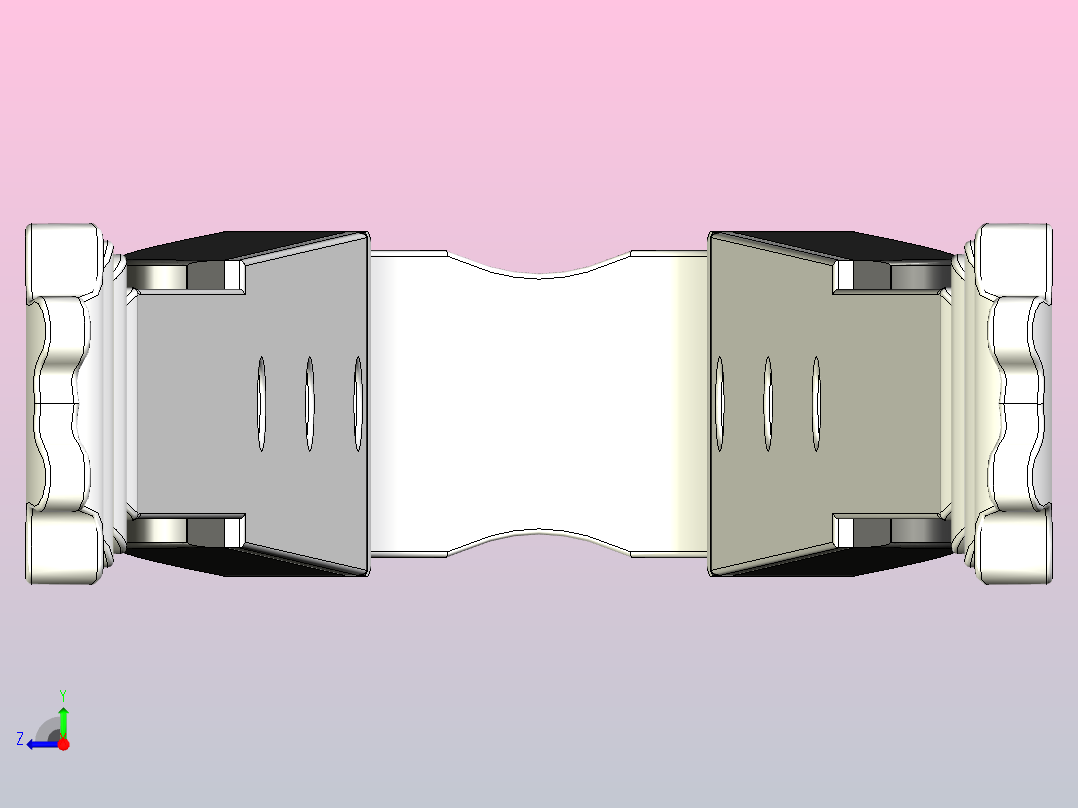 不锈钢塑料柄厨房钳，用于烹饪、烧烤、自助餐和上菜右视图