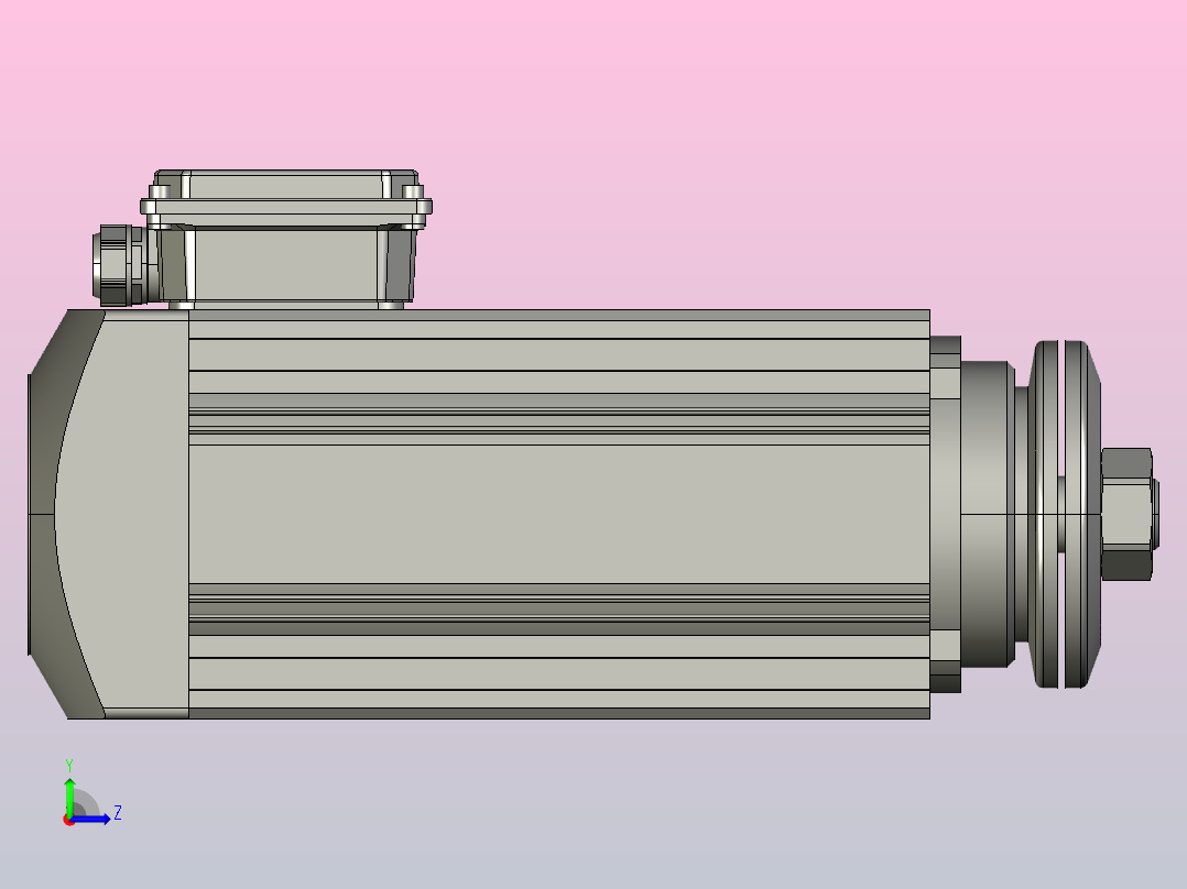 JTH7180D-S03P5.50-SCF30锯切电主轴左视图
