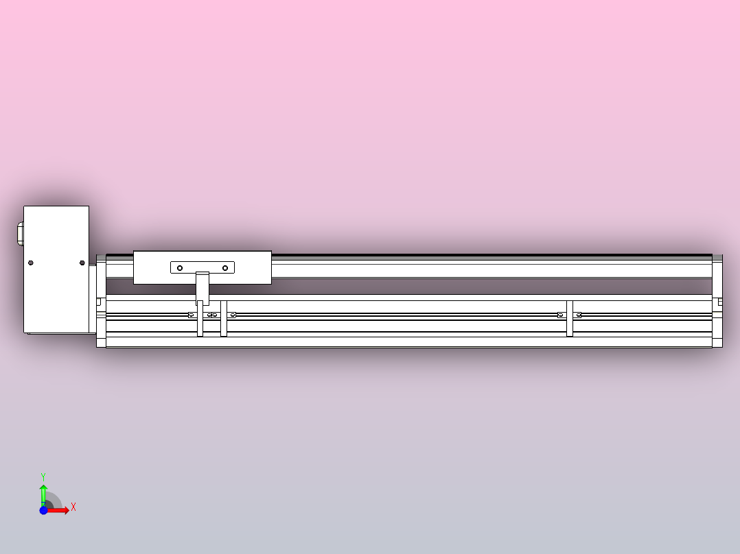 MTB17M标准皮带滑台[MTB17M-400-RU-P40-C3]前视图