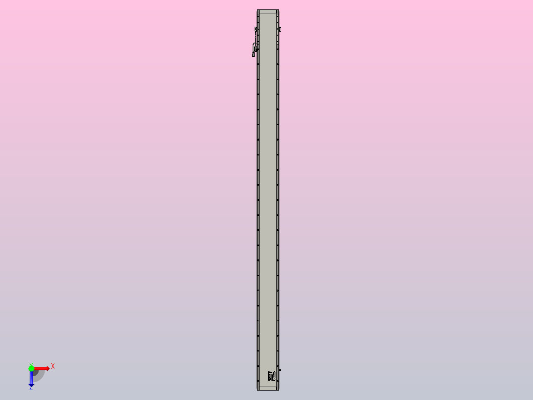直驱直线电机轴TPA-LNP2-170-35C4-1-L2700-3-C-05-N3俯视图