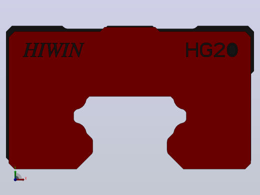 滑块HGH20HA（HIWIN）前视缩略图
