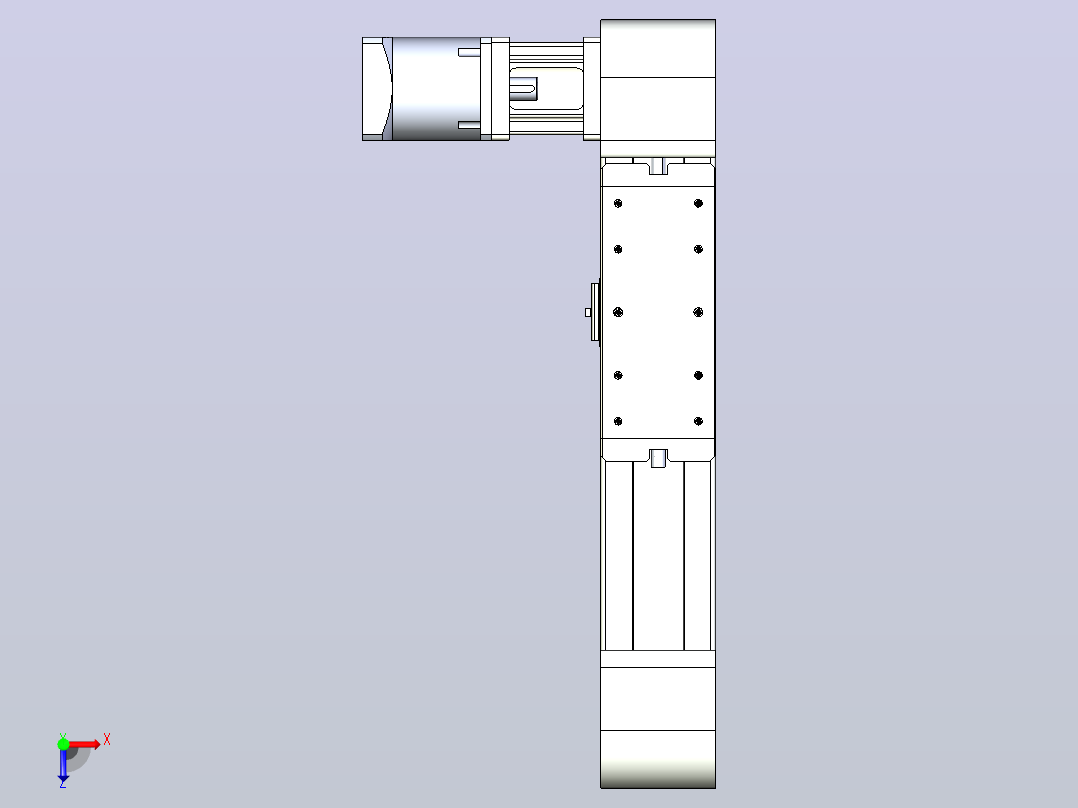 带式直线轴半闭式TPA-ONB-100-232-L150-DR-J90-N3俯视图