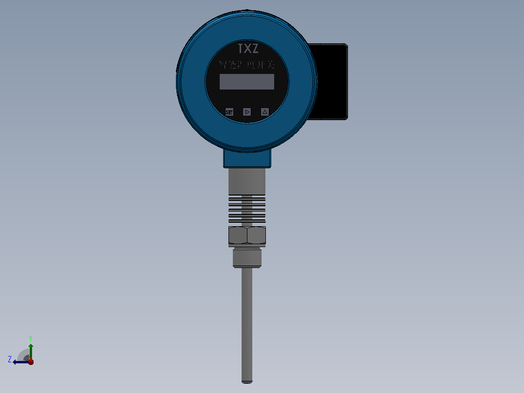 TXTC3型智能╱电子温度开关╱控制器[TXTC3-1PTA1.100N.82]右视图
