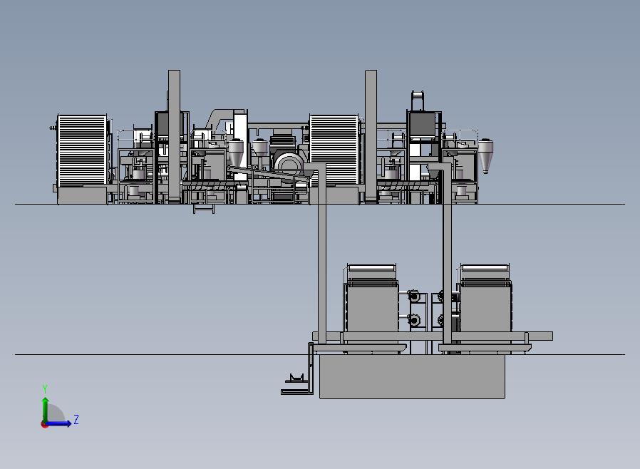 茶叶自动化生产线 左视图