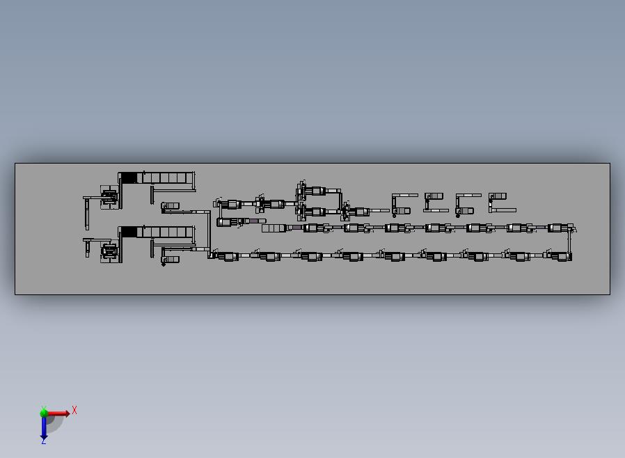 茶叶自动化生产线 俯视图