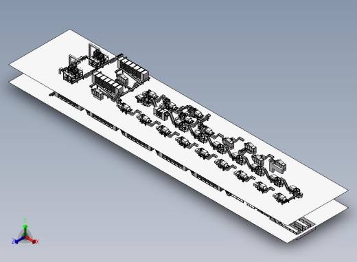 茶叶自动化生产线 正等轴测缩略图