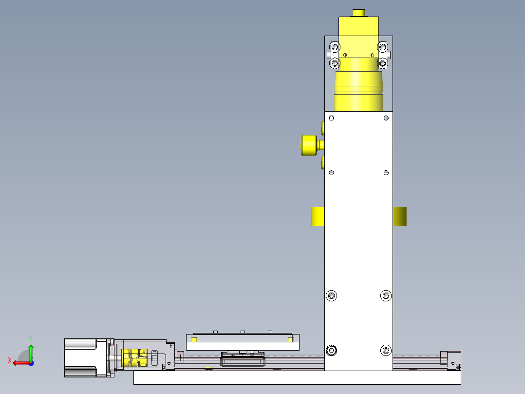 多点连续检查机构后视图