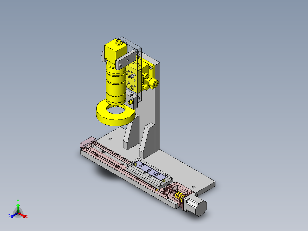 多点连续检查机构正等轴测图