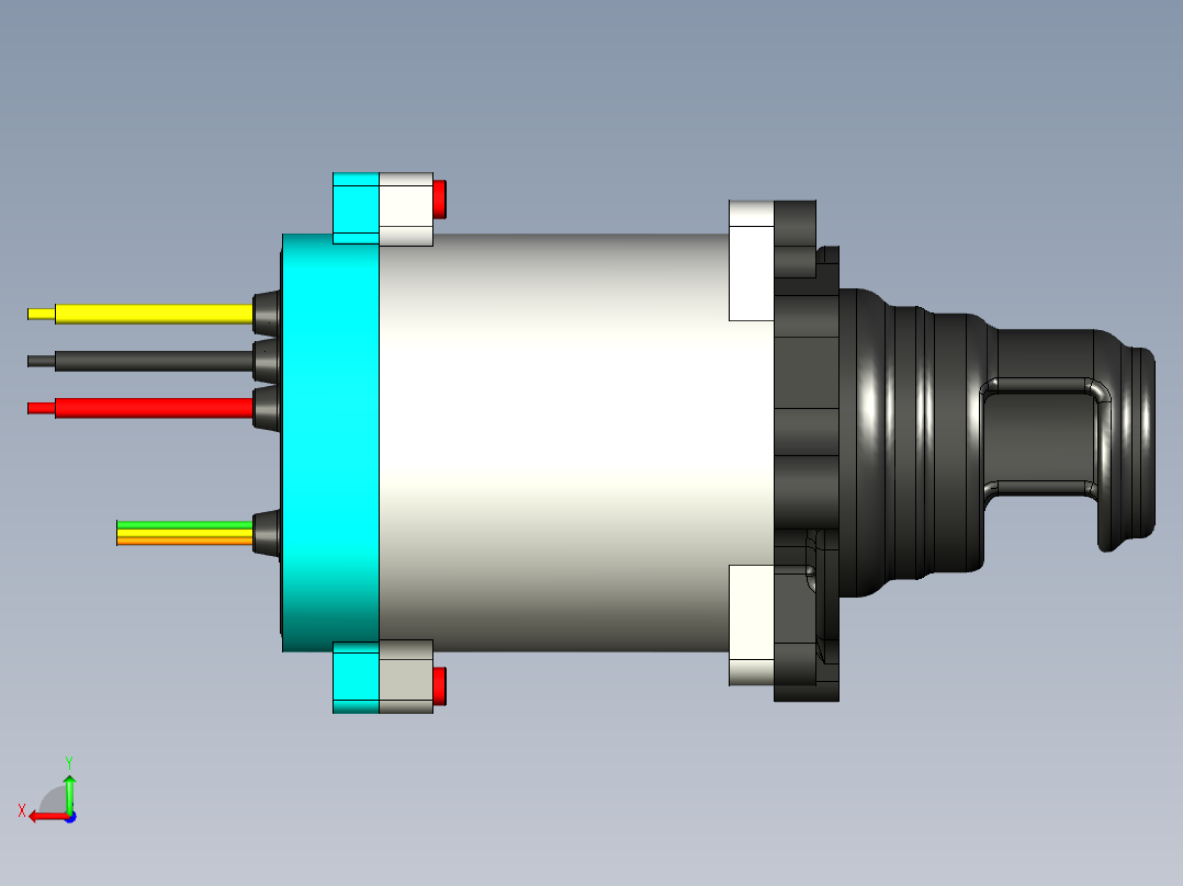 catia电机后视图