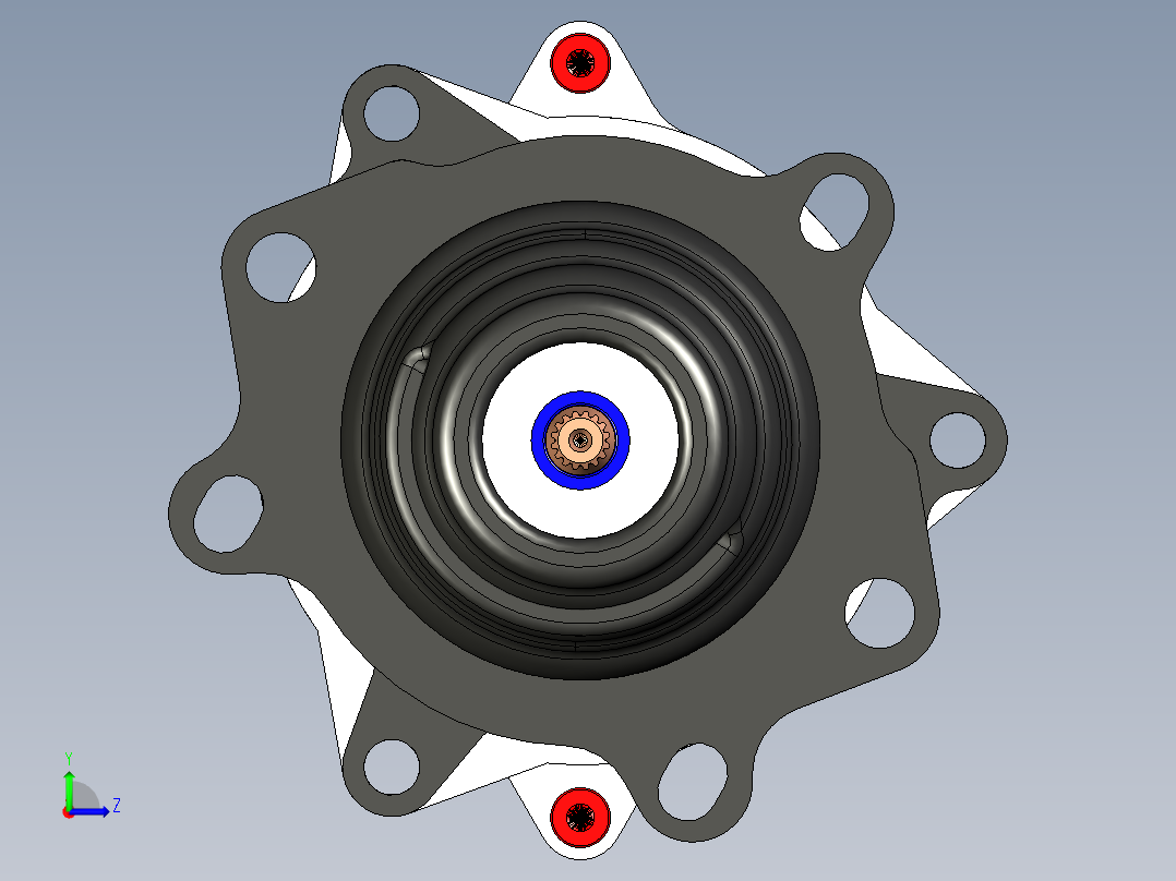 catia电机左视图