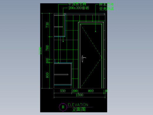 室内设计厨房常用图块-gFH01072H