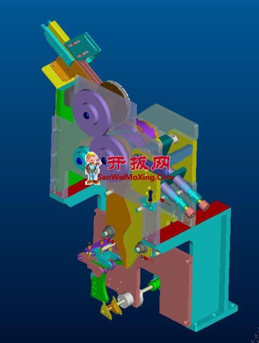 二极管包装测试一体机proe4.0可编辑缩略图