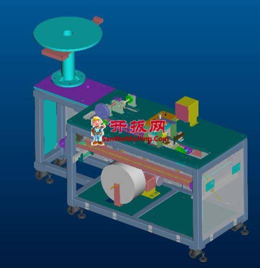 二极管包装测试一体机proe4.0可编辑缩略图