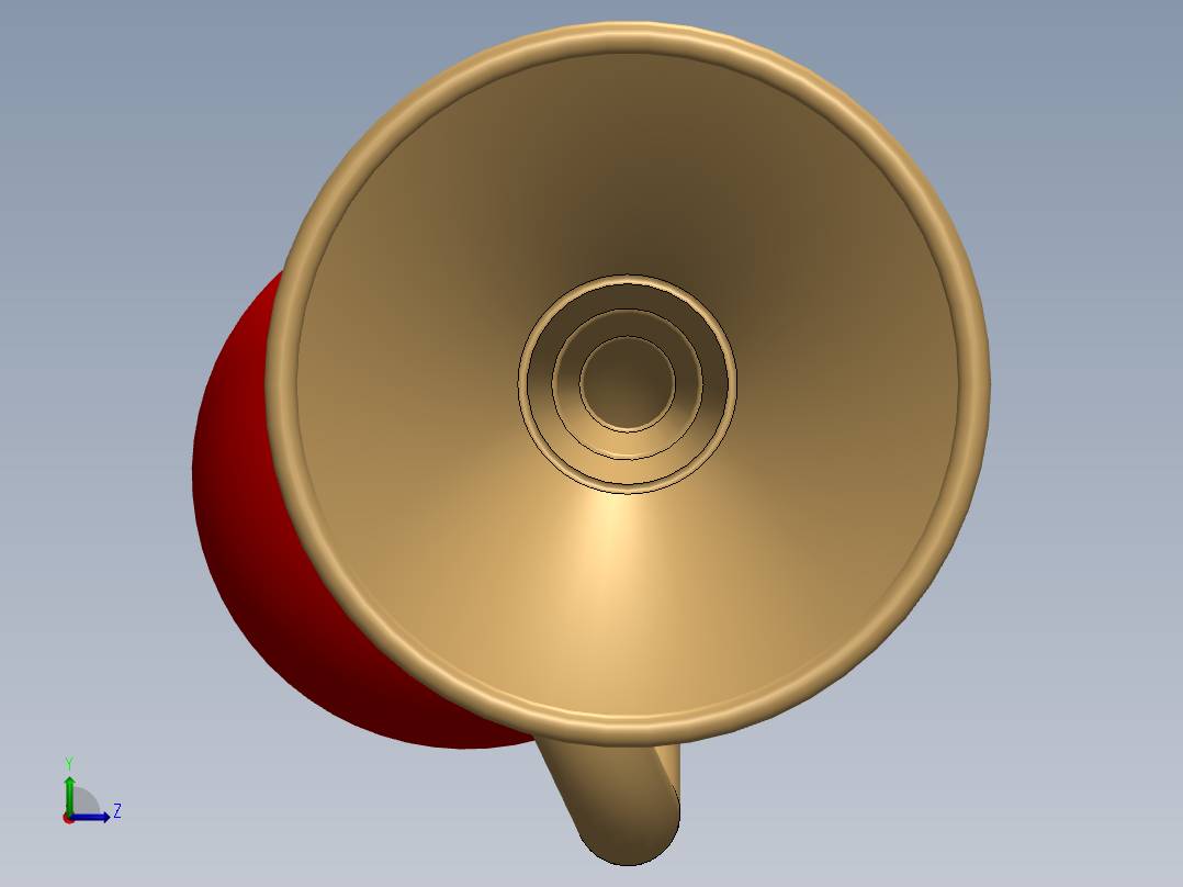 喇叭设计组件左视图