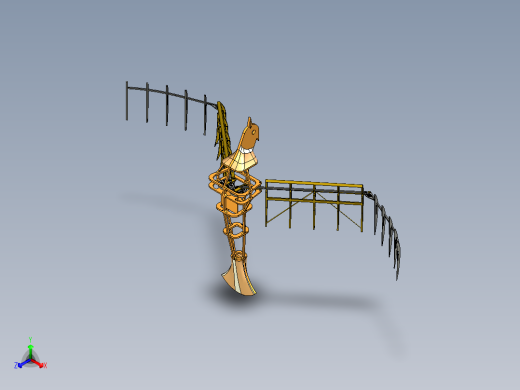 Ornitocopter机械飞鸟机构3D数模图纸 STP格式正等轴测缩略图