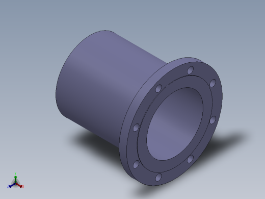 各种规格的法兰3D模型