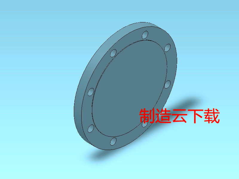 各种规格的法兰3D模型