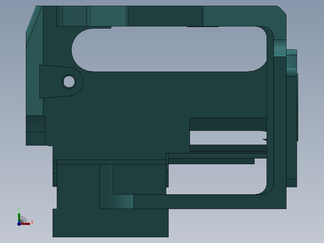 测量仪器压铸件前视图