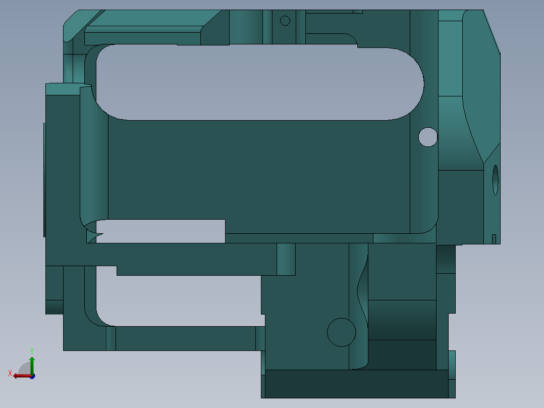 测量仪器压铸件后视图