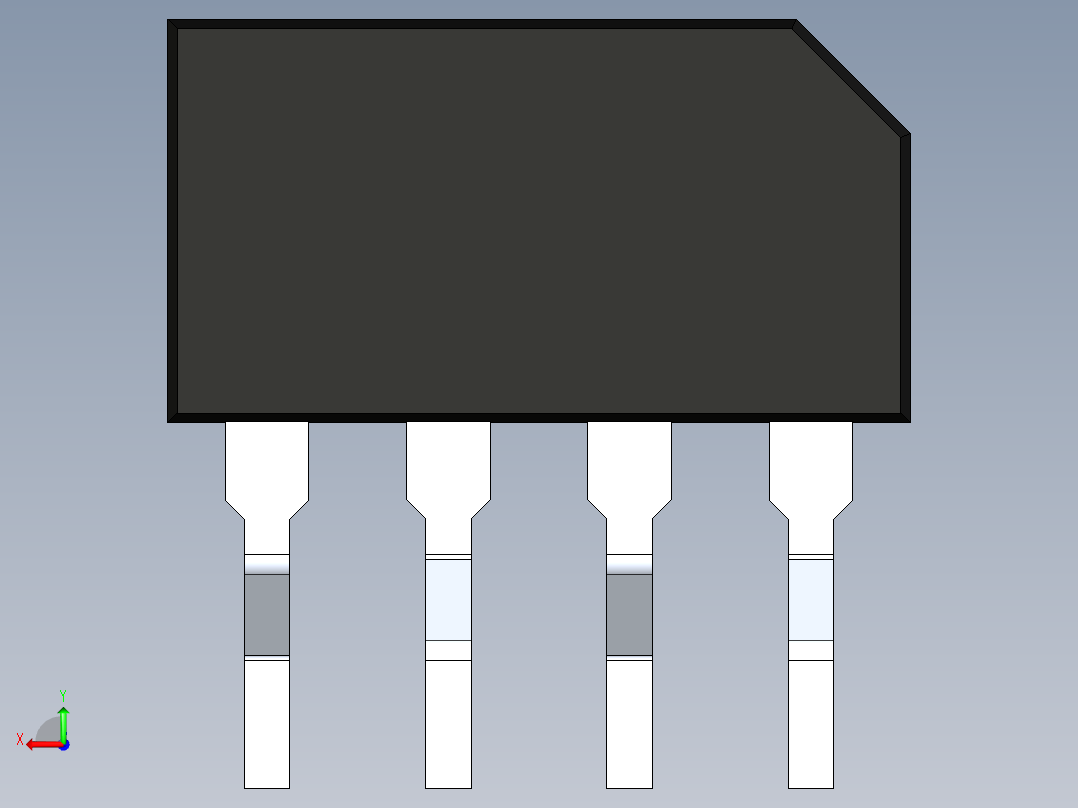 桥式整流器-GBL-S后视图