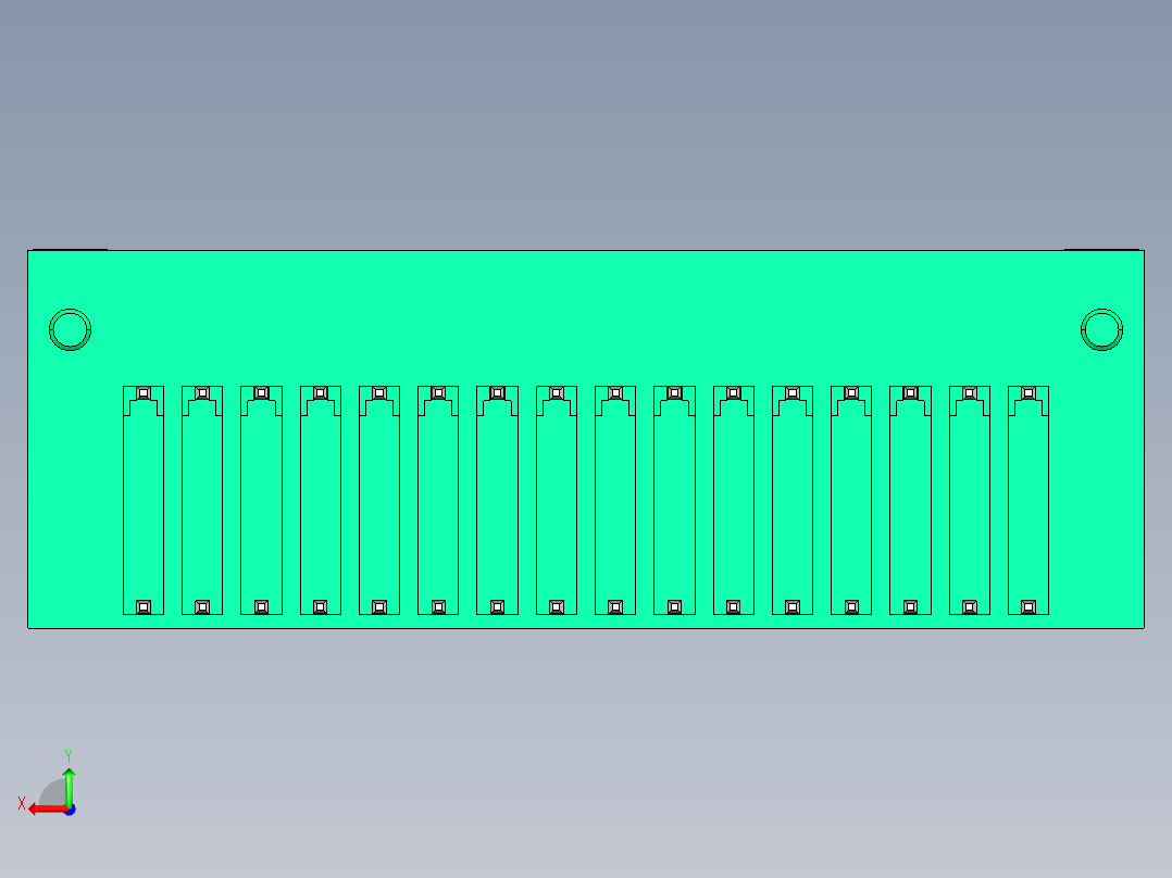 DEGSON 15EDG（公头） 3.5mm 螺钉锁紧，插拔式接线端子 FullPack-15EDGRTM-3.5-32P-14-00AH后视图