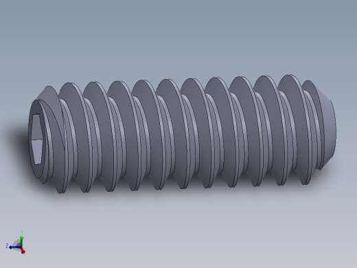 UNC 平头紧定螺钉-UNC SET SCREW 6-32 x0.375.SLDPRT
