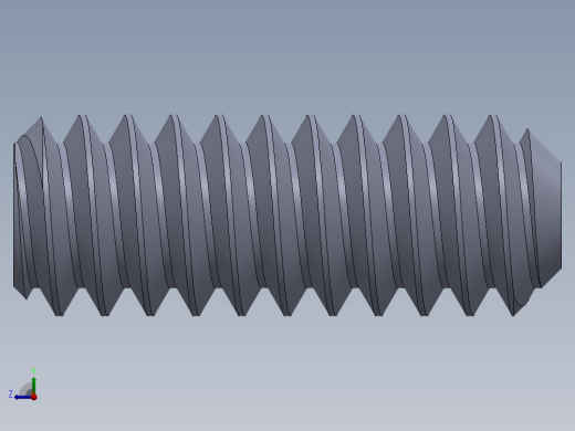 UNC 平头紧定螺钉-UNC SET SCREW 6-32 x0.375.SLDPRT右视缩略图