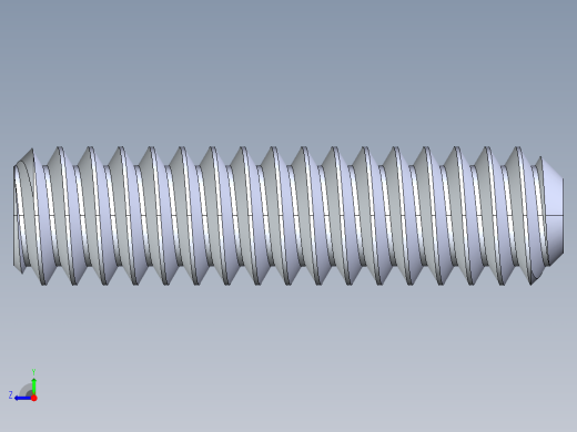 UNC 平头紧定螺钉-UNC SET SCREW 10-24 x0.750.STEP右视缩略图