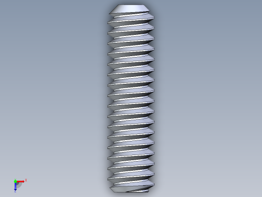 UNC 平头紧定螺钉-UNC SET SCREW 10-24 x0.750.STEP俯视缩略图