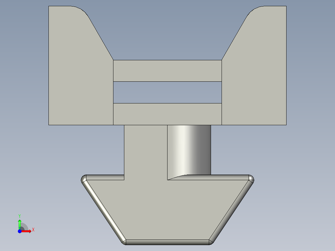 型材-BR 8 SLOT CABLE BRACKET KJN526565前视图
