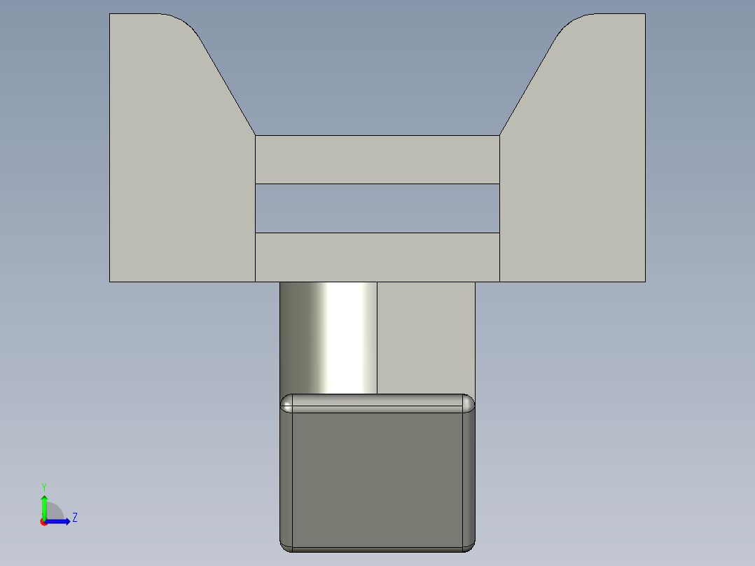 型材-BR 8 SLOT CABLE BRACKET KJN526565左视图
