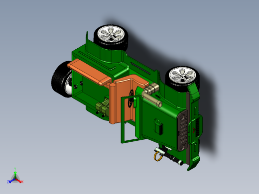 玩具越野车小模型3D图纸 STP