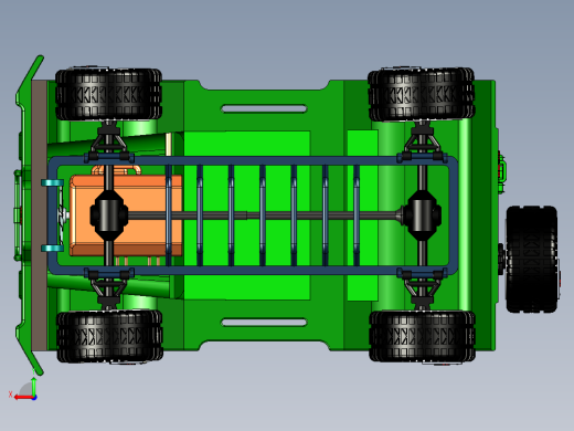 玩具越野车小模型3D图纸 STP后视缩略图