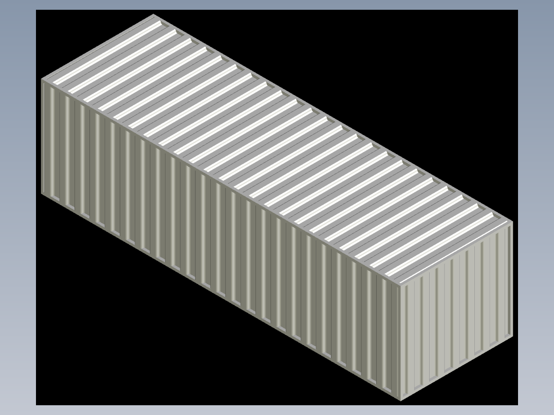 集装箱设计 cad二维+三维