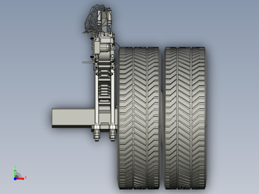卡车双联轴悬架前视缩略图
