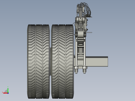 卡车双联轴悬架后视缩略图