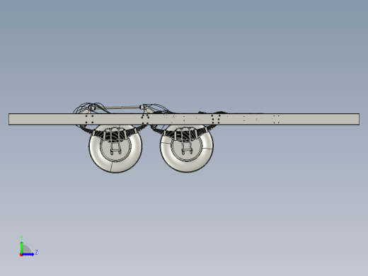 卡车双联轴悬架左视缩略图
