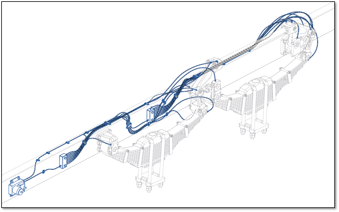 卡车双联轴悬架