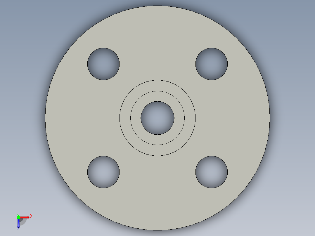 船舶管路系统SeaCor_Flange Vanstone_SPIG_37J156005_0.5in俯视图