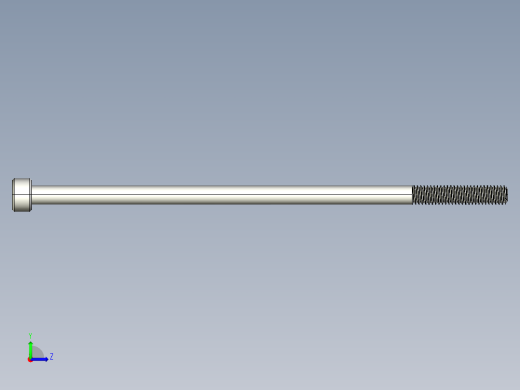 M4 x 0.7mm Thread 100mm LONG SOCKET HEAD CAP SCREW.IGS左视缩略图