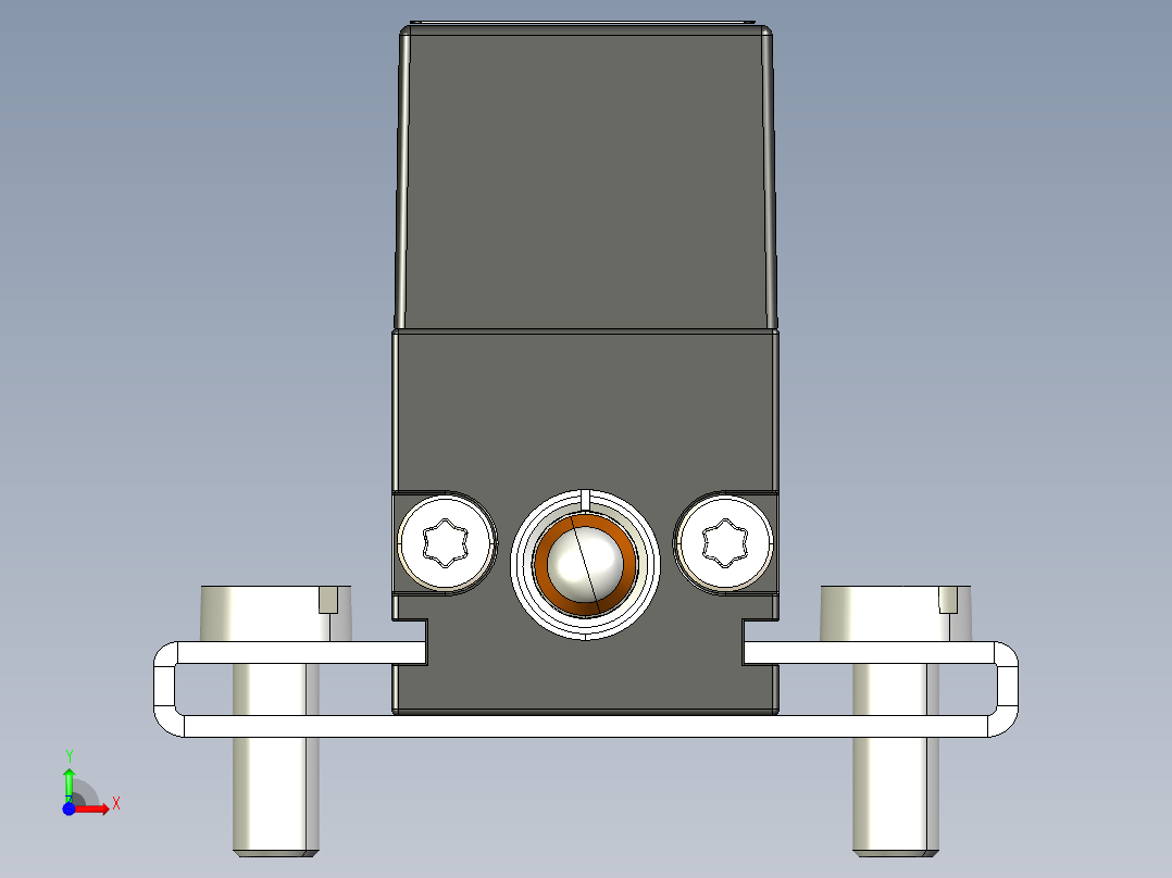 NOVOTECHNIK直线位移传感器TE1 - 系列 - 带复位弹簧前视图