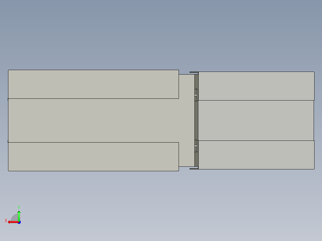 采煤液压支架后视图